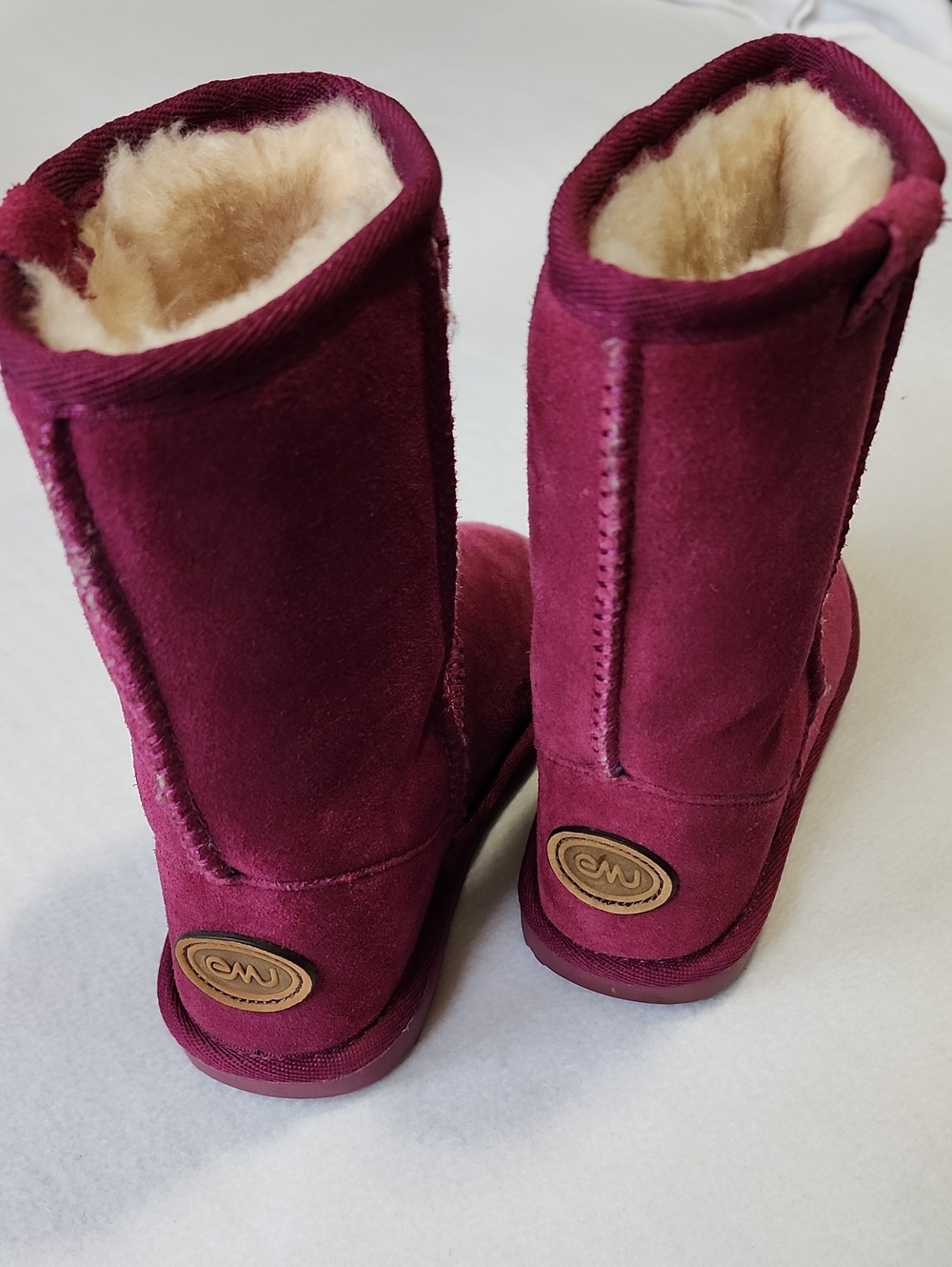 Emu Kids Suede Shearling Boots - Plum